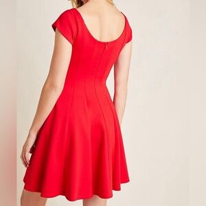 Bailey 44 Aston- size medium, Vibrant Red Mini Dress, princess seams